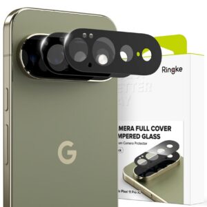 Kameros apsauginis stiklas Ringke Camera Full Cover Google Pixel 11 Pro XL, 2 vnt., juodas