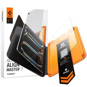 Apsauginis stiklas Spigen ALM Glas.tR T iPad Pro 11" (5 / 6 kartos, 2024-2025), skaidrus
