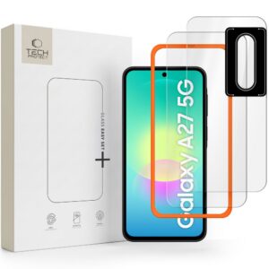 Apsauginis stiklas Tech-Protect Easy Set+ Galaxy A27 5G, 3 vnt., skaidrus