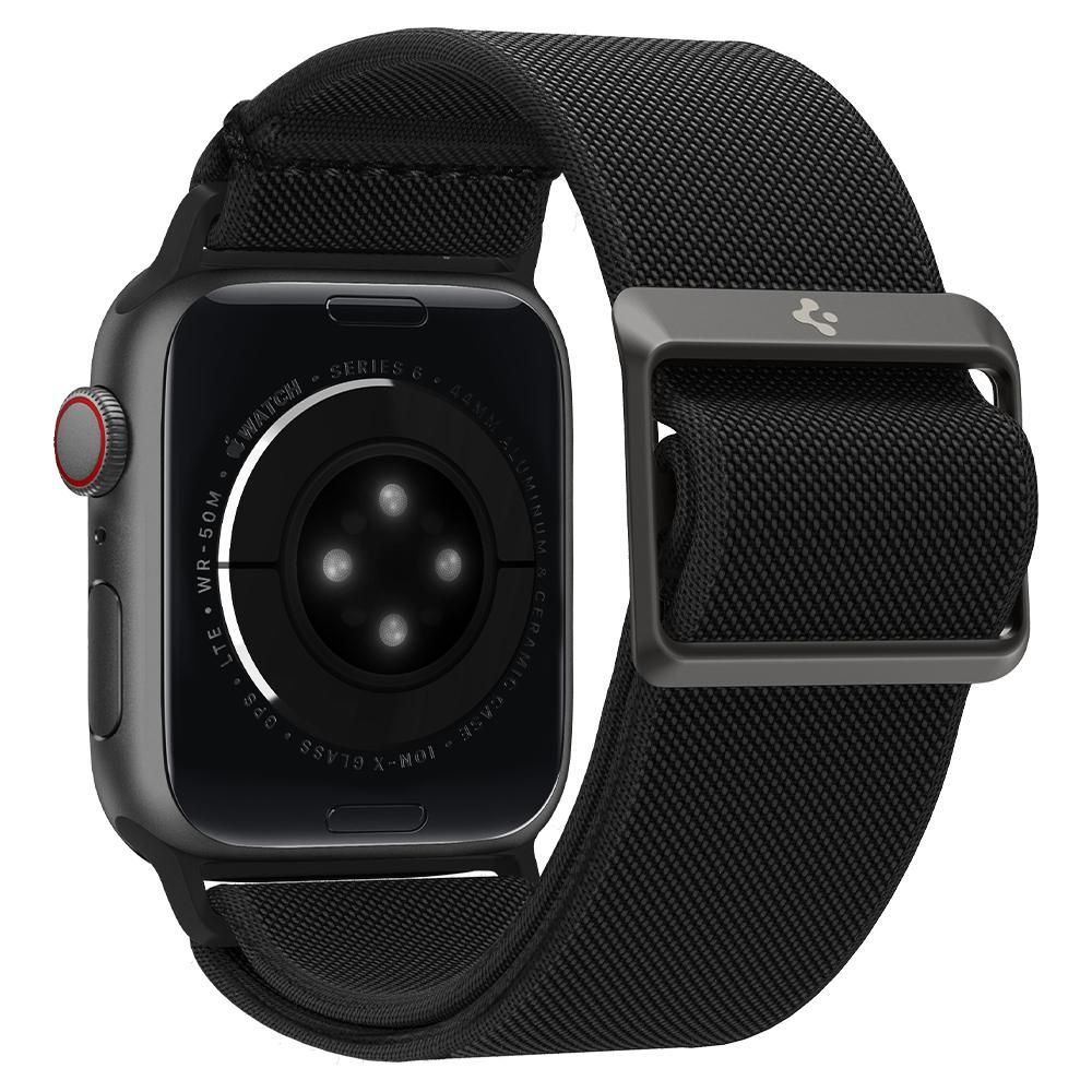 Dirželis Spigen Fit Lite Apple Watch 8 / 9 / 10 / 11 / SE / Ultra (44 / 45 / 46 / 49 mm) juodas - Image 4
