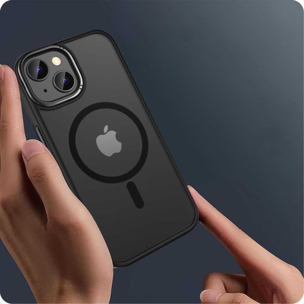 Dėklas Tech-Protect Magmat "2" MagSafe iPhone 15, matinis juodas - Image 2