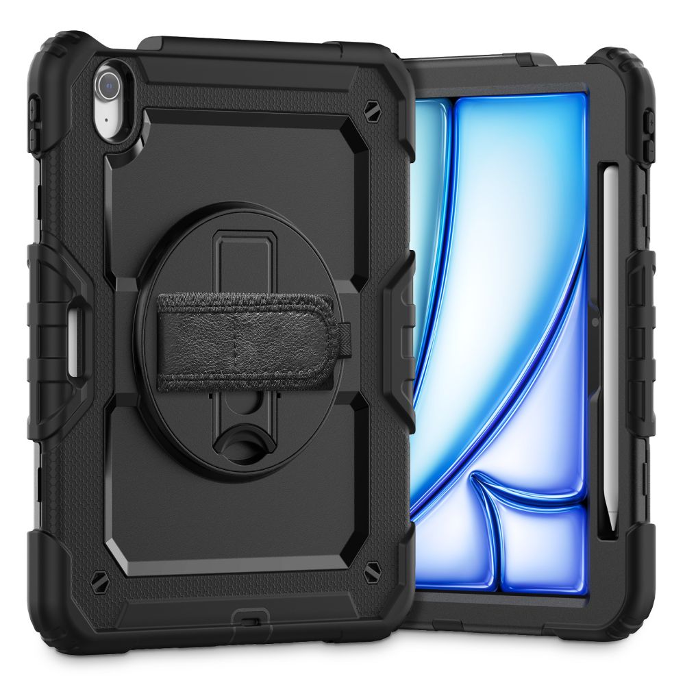 Dėklas Tech-Protect Solid 2-Set iPad Air 11" 6 / 7 / 8 / 2024-2026, juodas - Image 4