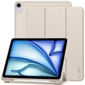 Dėklas Tech-Protect SmartCase Pen iPad Air 10.9" 4 / 5 (2020-2022) / 11" 6 / 7 / 8 (2024-2026), bėžinis