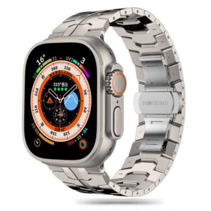 Dirželis Tech-Protect Stainless Line Apple Watch 8 / 9 / 10 / 11 / SE / Ultra (44 / 45 / 46 / 49 mm), titaninis