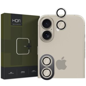 Kameros apsauginis stiklas Hofi Camring Pro+ iPhone 16 / 16 Plus / 17, skaidrus