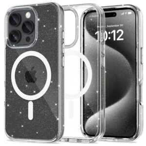Dėklas Tech-Protect FlexAir Hybrid MagSafe iPhone 16 Pro Max, glitter
