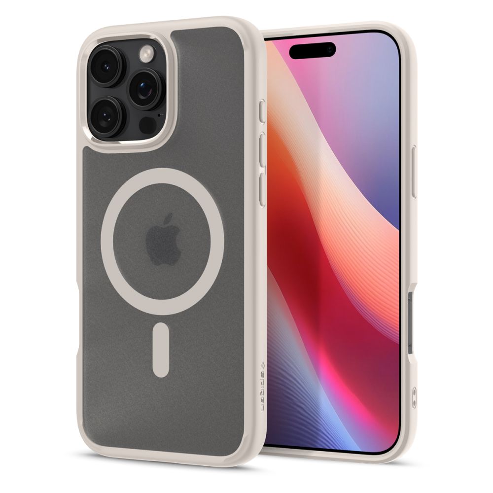 Dėklas Spigen Ultra Hybrid MagSafe iPhone 16 Pro Max, matinis natūralaus titano - Image 2