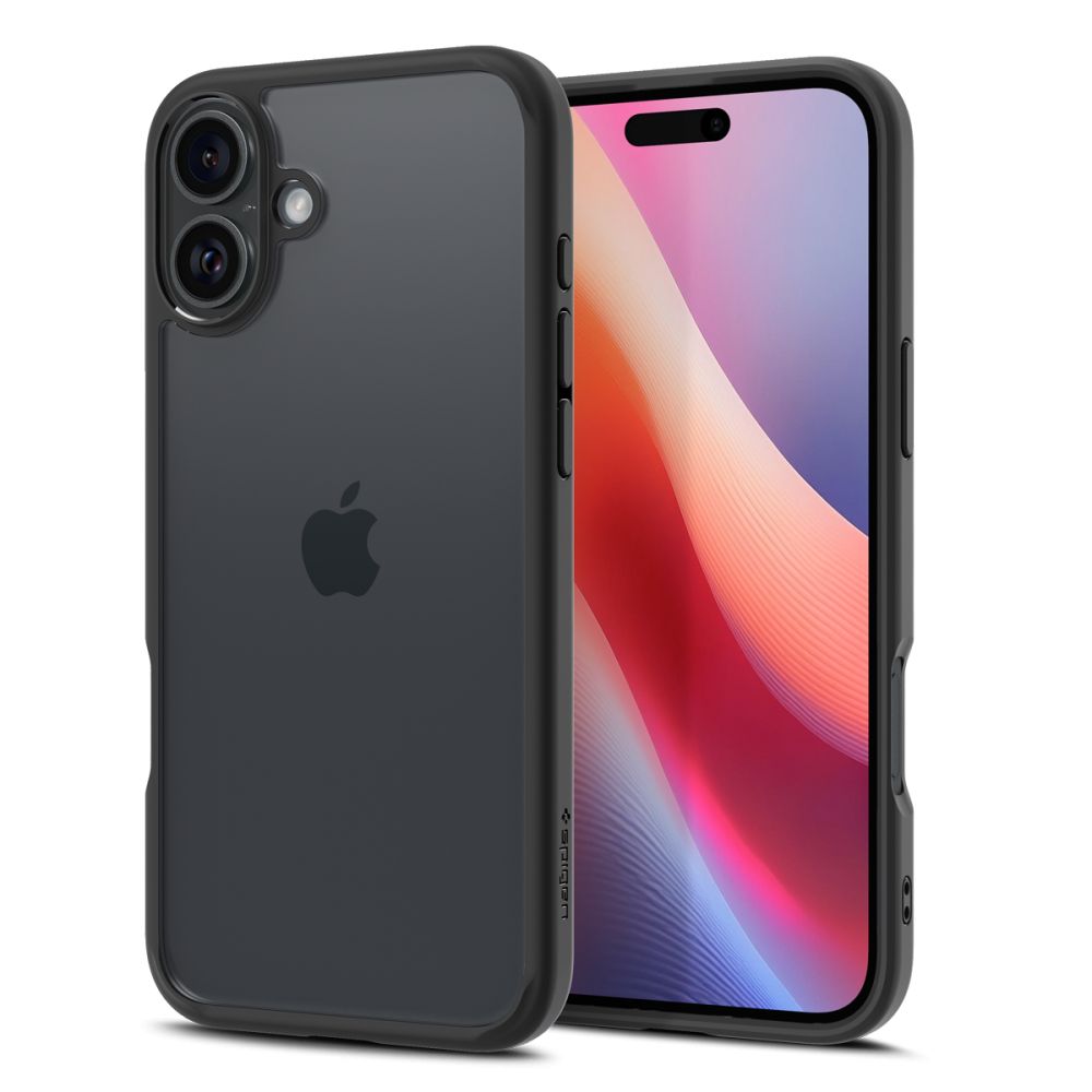 Dėklas Spigen Ultra Hybrid iPhone 16, matinis juodas - Image 2