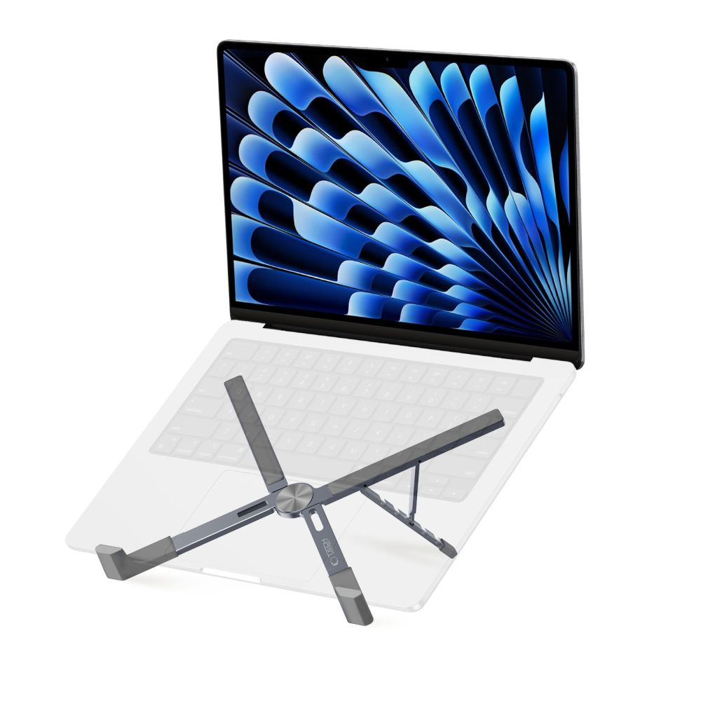 Stovas nešiojamajam kompiuteriui Tech-Protect ULS300, pilkas - Image 2