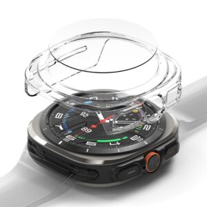 Dėklas ir apsauginis stiklas Ringke Slim Samsung Galaxy Watch Ultra 2024/2025 (47 mm), skaidrus