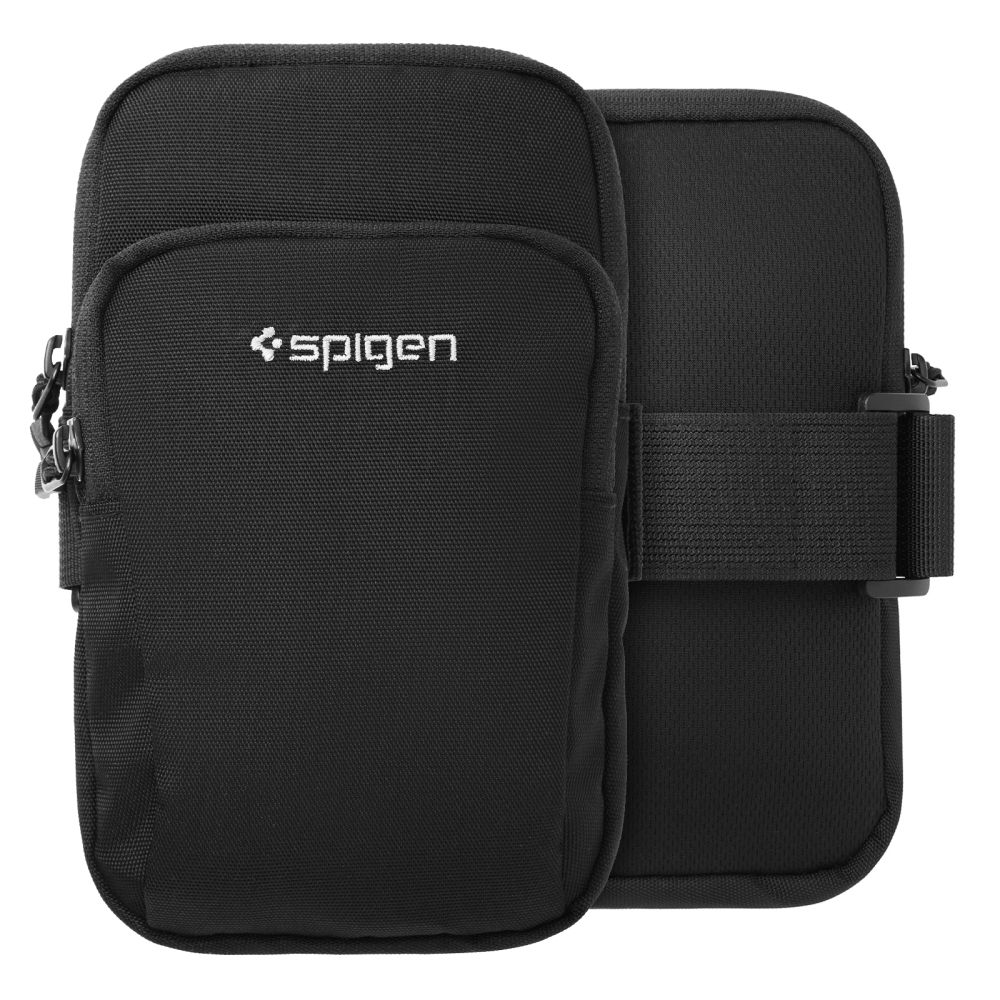 Dėklas ant rankos Spigen A702 Dynamic Shield Armband, juodas
