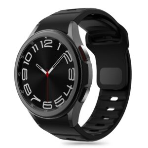 Dirželis Tech-Protect Silicone Line Samsung Galaxy Watch 4/5/5 Pro/6/7/FE, juodas