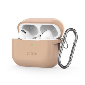 Dėklas Tech-Protect Silicone Hook Apple AirPods Pro 1/2, kavos spalvos