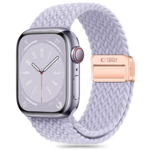 Dirželis Tech-Protect Nylonmag Apple Watch 8 / 9 / 10 / 11 / SE (40 / 41 / 42 mm), melsvai violetinis