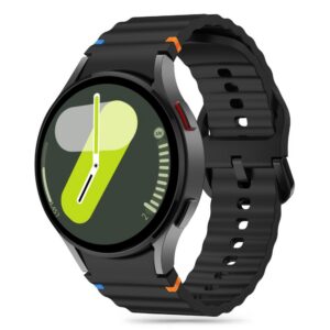 Dirželis Tech-Protect Silicone Sport Samsung Galaxy Watch 4/5/5 Pro/6/7/FE, juodas