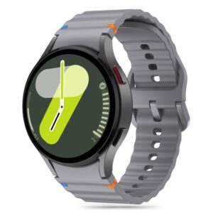 Dirželis Tech-Protect Silicone Sport Samsung Galaxy Watch 4 / 5 / 5 Pro / 6 / 7 / FE, pilkas