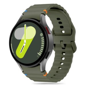 Dirželis Tech-Protect Silicone Sport Samsung Galaxy Watch 4 / 5 / 5 Pro / 6 / 7 / FE, žalias