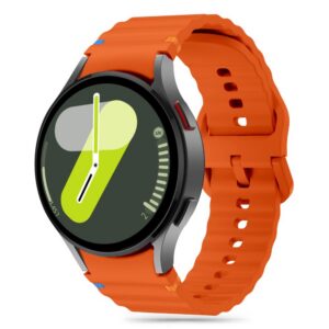 Dirželis Tech-Protect Silicone Samsung Galaxy Watch 4 / 5 / 5 Pro / 6 / 7 / FE, oranžinis
