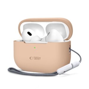 Dėklas Tech-Protect Silicone AirPods Pro 1 / 2, šviesiai rudas