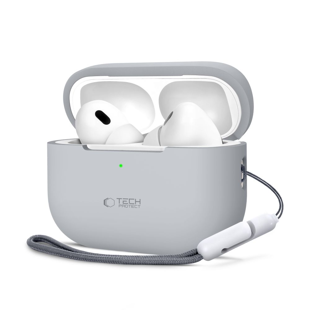 Dėklas Tech-Protect Silicone AirPods Pro 1 / 2, pilkas