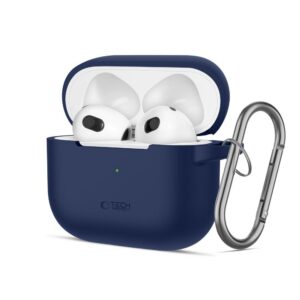 Dėklas Tech-Protect Silicone Hook Apple AirPods 3, tamsiai mėlynas