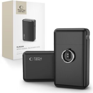 Dėklas automobilio raktui nuo RFID signalo Tech-Protect KLR200, juodas