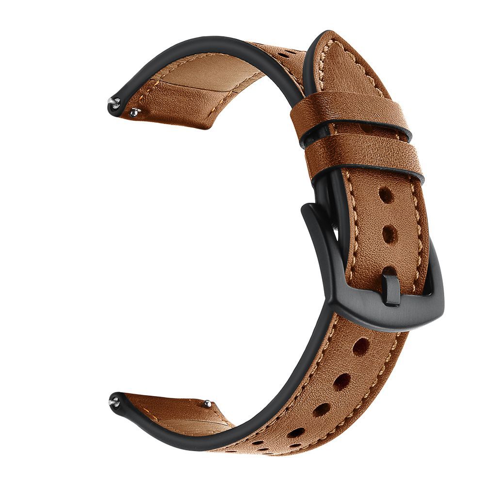 Dirželis Tech-Protect Leather Samsung Galaxy Watch 4 / 5 / 5 Pro / 6 / 7 / FE Brown - Image 2