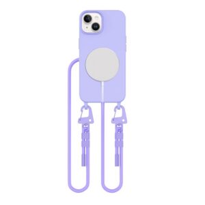 Dėklas Tech-Protect Magnecklace MagSafe iPhone 15, levandinis