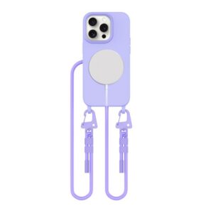 Dėklas Tech-Protect Magnecklace MagSafe iPhone 15 Pro, levandų