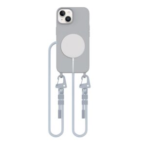 Dėklas Tech-Protect Magnecklace MagSafe iPhone 13, pilkas