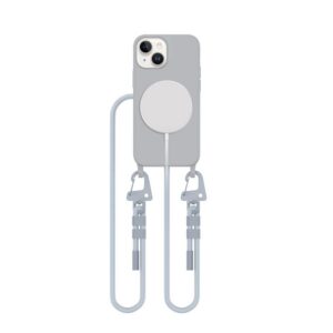 Dėklas Tech-Protect Magnecklace MagSafe iPhone 13 mini, pilkas