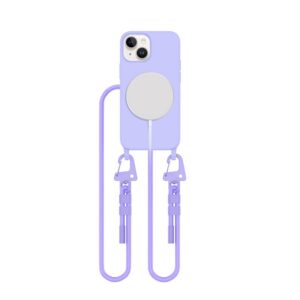 Dėklas Tech-Protect Magnecklace MagSafe iPhone 13 mini, levandinis