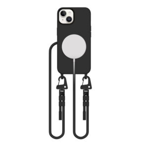 Dėklas Tech-Protect Magnecklace MagSafe iPhone 15, juodas