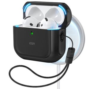 Dėklas ESR Orbit HaloLock MagSafe AirPods 4, juodas
