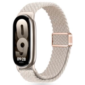 Dirželis Tech-Protect Nylonmag Xiaomi Smart Band 8 / 9 / 10 / NFC, šviesiai auksinis