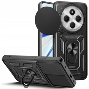 Dėklas Tech-Protect Camshield Pro Xiaomi Redmi 14C / Poco C75, juodas
