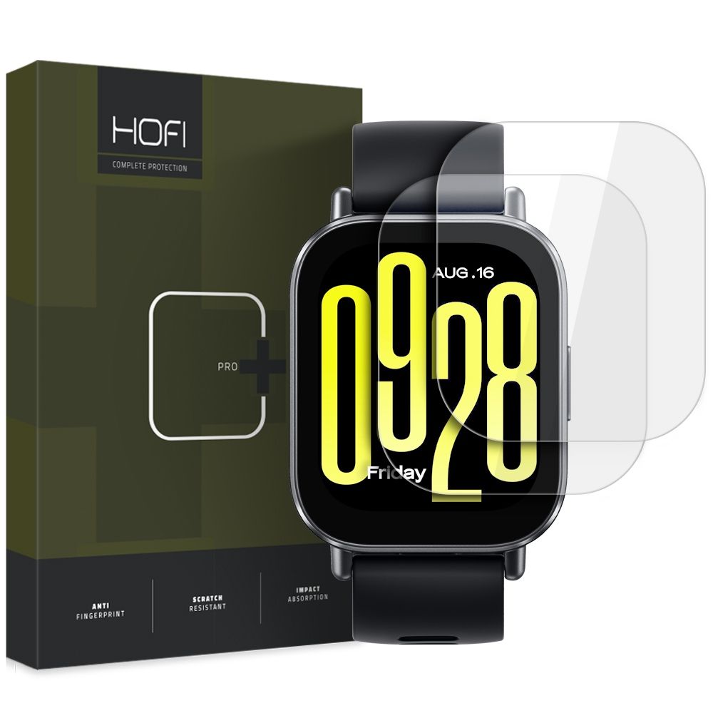 Apsauginis stiklas Xiaomi Redmi Watch 5 Active Hofi Glass Pro+, 2 vnt., skaidrus