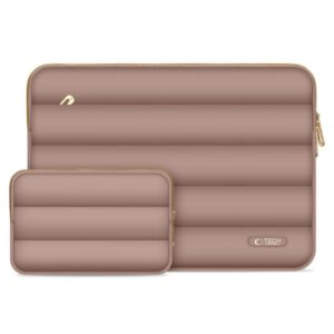 Dėklas Tech-Protect Puffy nešiojamajam kompiuteriui 15-16", riešuto spalvos