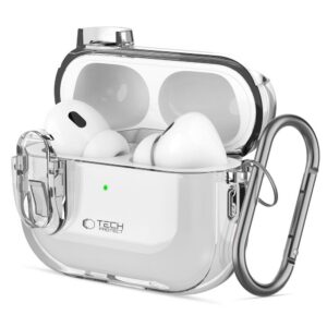 Dėklas Tech-Protect Slim Hook Apple AirPods Pro 1 / 2, skaidrus