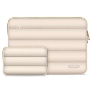 Dėklas Tech-Protect Puffy Laptop 13-14, smėlio spalvos