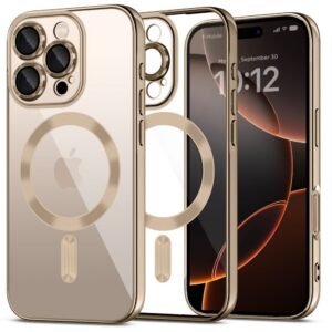 Dėklas Tech-Protect MagFlex MagSafe iPhone 16 Pro, blizgi smėlio