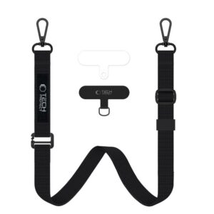 Virvelė Tech-Protect C6S Rope Crossbody, juoda