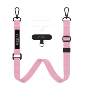 Dirželis Tech-Protect C6S Rope Crossbody, šviesiai rožinis