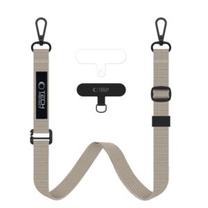 Dirželis Tech-Protect C6S Rope Crossbody, kreminis