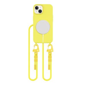Dėklas Tech-Protect Magnecklace MagSafe iPhone 15, geltonas