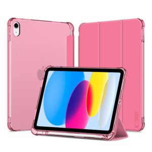 Dėklas Tech-Protect SC Pen Hybrid iPad 10.9 (2022) / 11 (2025), skaidrus purpurinis