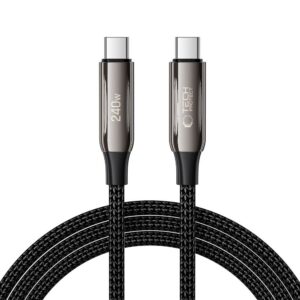 Įkrovimo kabelis Tech-Protect UB10T Ultraboost Type-C PD 240W / QC4.0 200cm, juodas