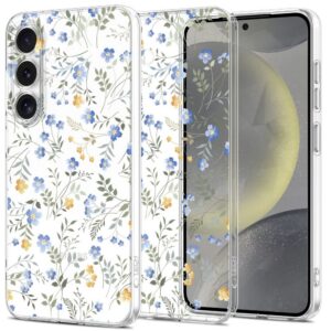 Dėklas Tech-Protect FlexAir Galaxy S25, pavasario gėlių raštu