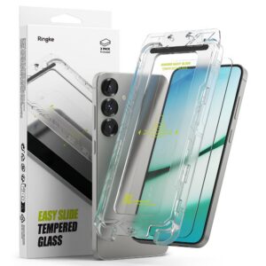 Apsauginis stiklas Ringke Easy Slide Galaxy S24 / Galaxy S25, 2 vnt., skaidrus