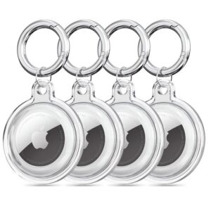 Dėklas Tech-Protect Icon Apple AirTag 1/2, 4 vnt., skaidrus